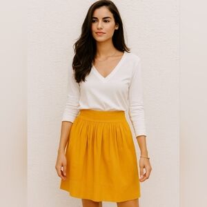 Women's Anthropologie Odille Skirt Size 10 Yellow